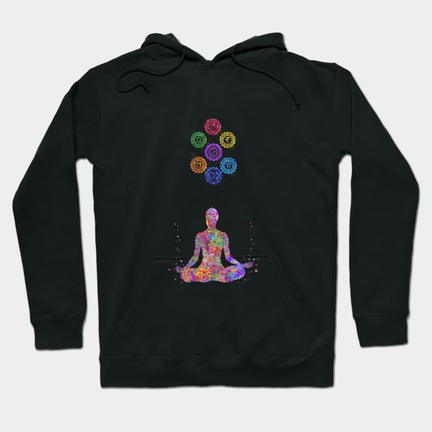 Yoga lady pose Hoodie by RosaliArt